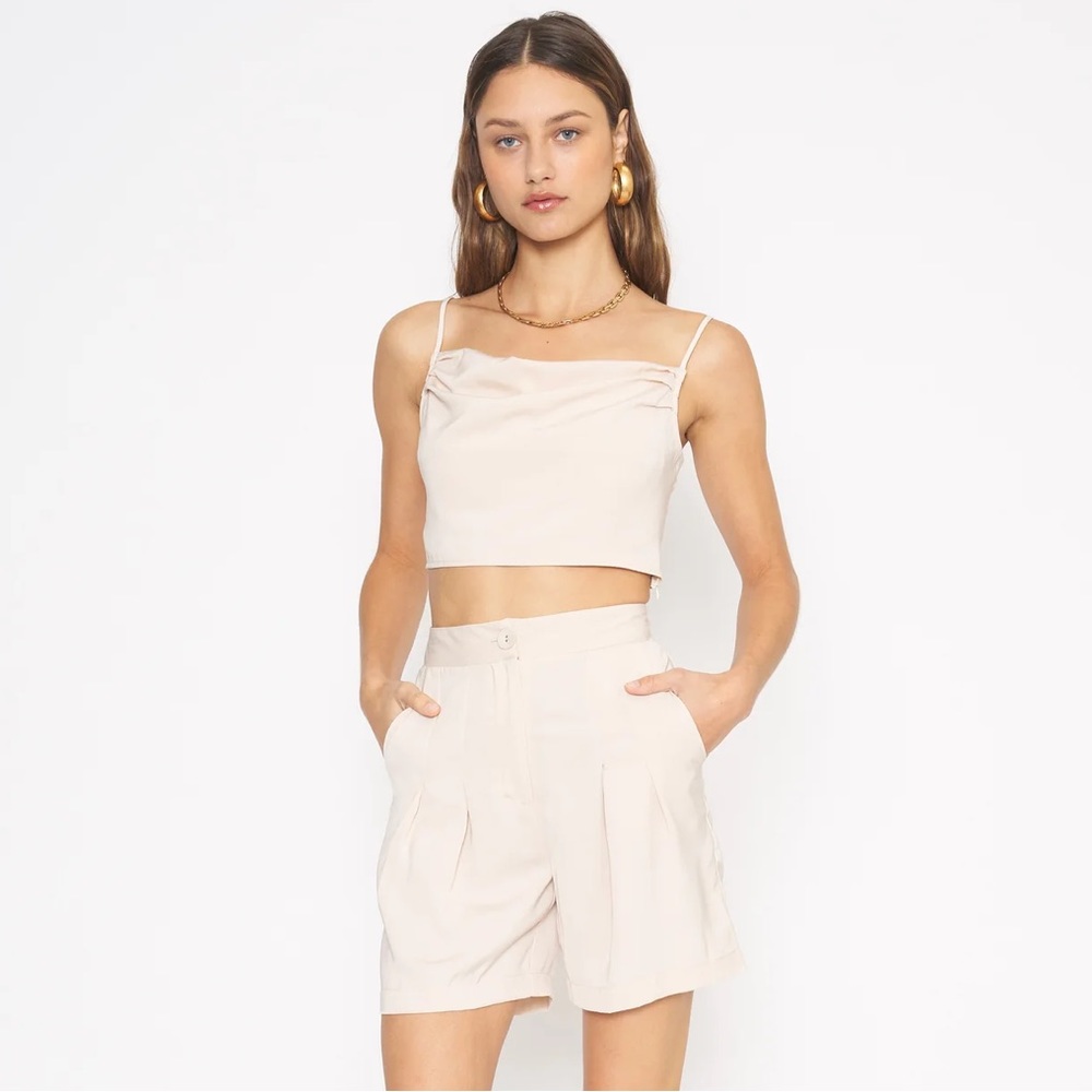 4si3nna tan tank top blouse